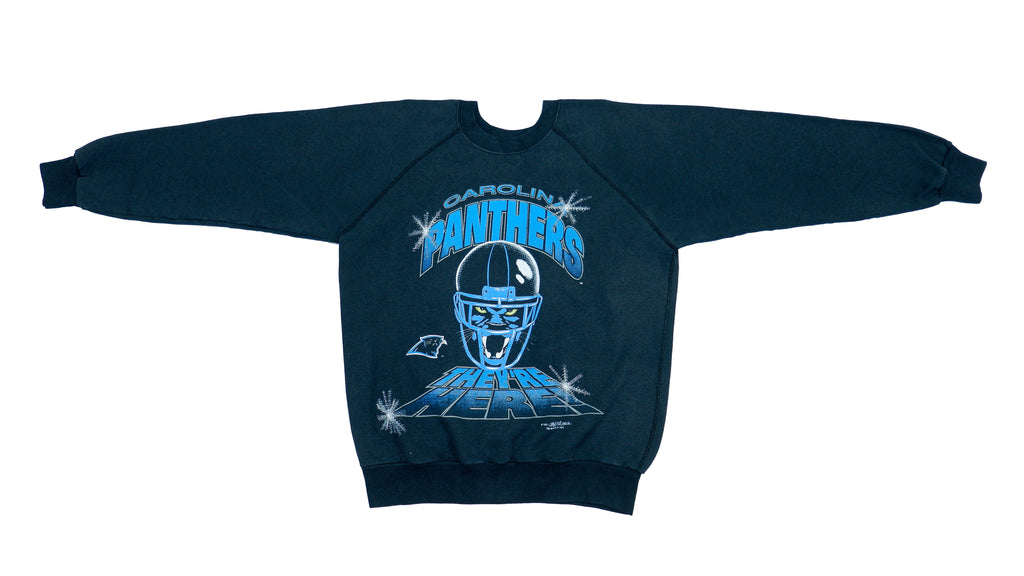 NFL - Carolina Panthers Crew Neck Sweatshirt 1990s Large Vintage Retro NFL Football
