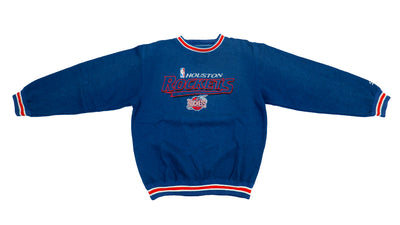 NBA (Logo 7) - Houston Rockets Embroidered Sweatshirt 1990s Large