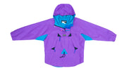 Jansport - Purple with Blue 1/4 Zip Jacket 1990s Large Vintage Retro