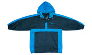 Vintage Retro Nike - ACG Blue & Black 1/4 Zip Windbreaker 1990s Large
