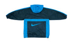 Vintage Retro Nike - ACG Blue & Black 1/4 Zip Windbreaker 1990s Large