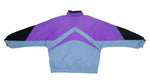 Vintage Retro Nike - Black, Purple & Grey Colorblock Grey Tag Windbreaker 1980s X-Large