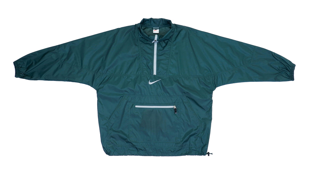 Nike - Green 1/4 Zip Pullover 1990s X-Large