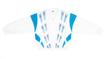 Reebok - White & Blue Tear Drop Patterned Windbreaker 1990s X-Large