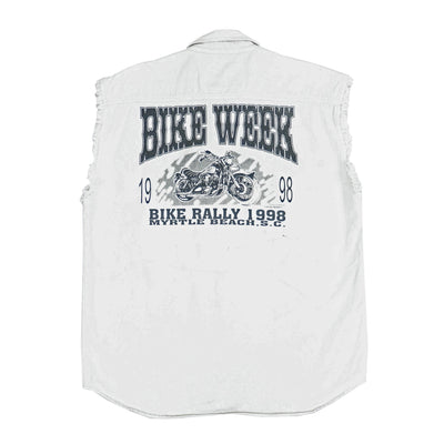 Vintage - Bike Week Button-Up Vest 1998 Large
