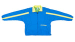 Nike - Blue with Yellow Stripe International Windbreaker 1990s Large