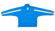 Vintage Retro Nike - Blue with Yellow Stripe International Windbreaker 1990s Large