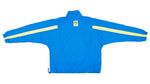 Vintage Retro Nike - Blue with Yellow Stripe International Windbreaker 1990s Large