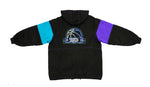 Vintage Retro Nike - Black, Purple & Blue Alonzo Mourning Coat 1990s Large