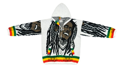 Vintage - Bob Marley Knit Sweatshirt 1990s Medium