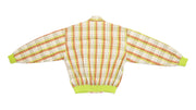 Ellesse - Striped Orange and Yellow Bomber Jacket 1990s Medium