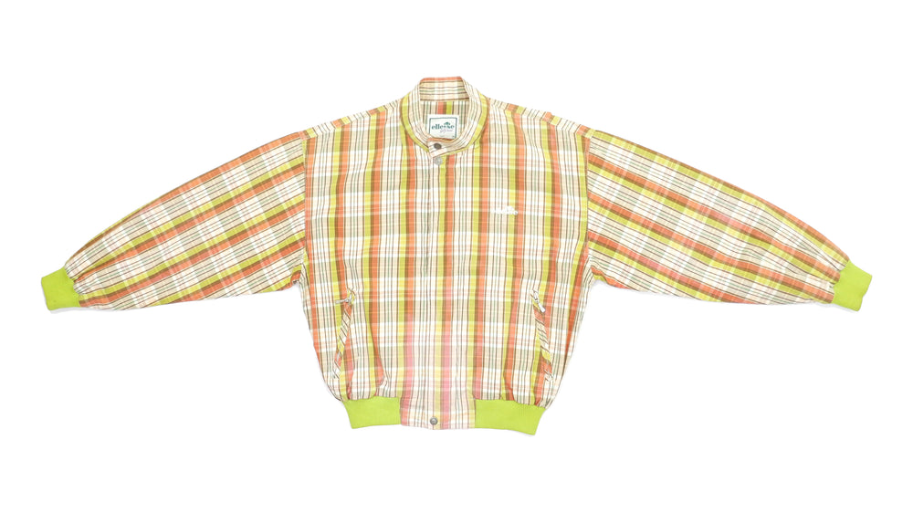 Ellesse - Striped Orange and Yellow Bomber Jacket 1990s Medium