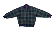 Ellesse - Reversible Purple and Checkered Bomber Jacket 1990s Medium