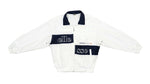 Ellesse - White & Black Colorblock Spell-Out 1990s Large Vintage Retro