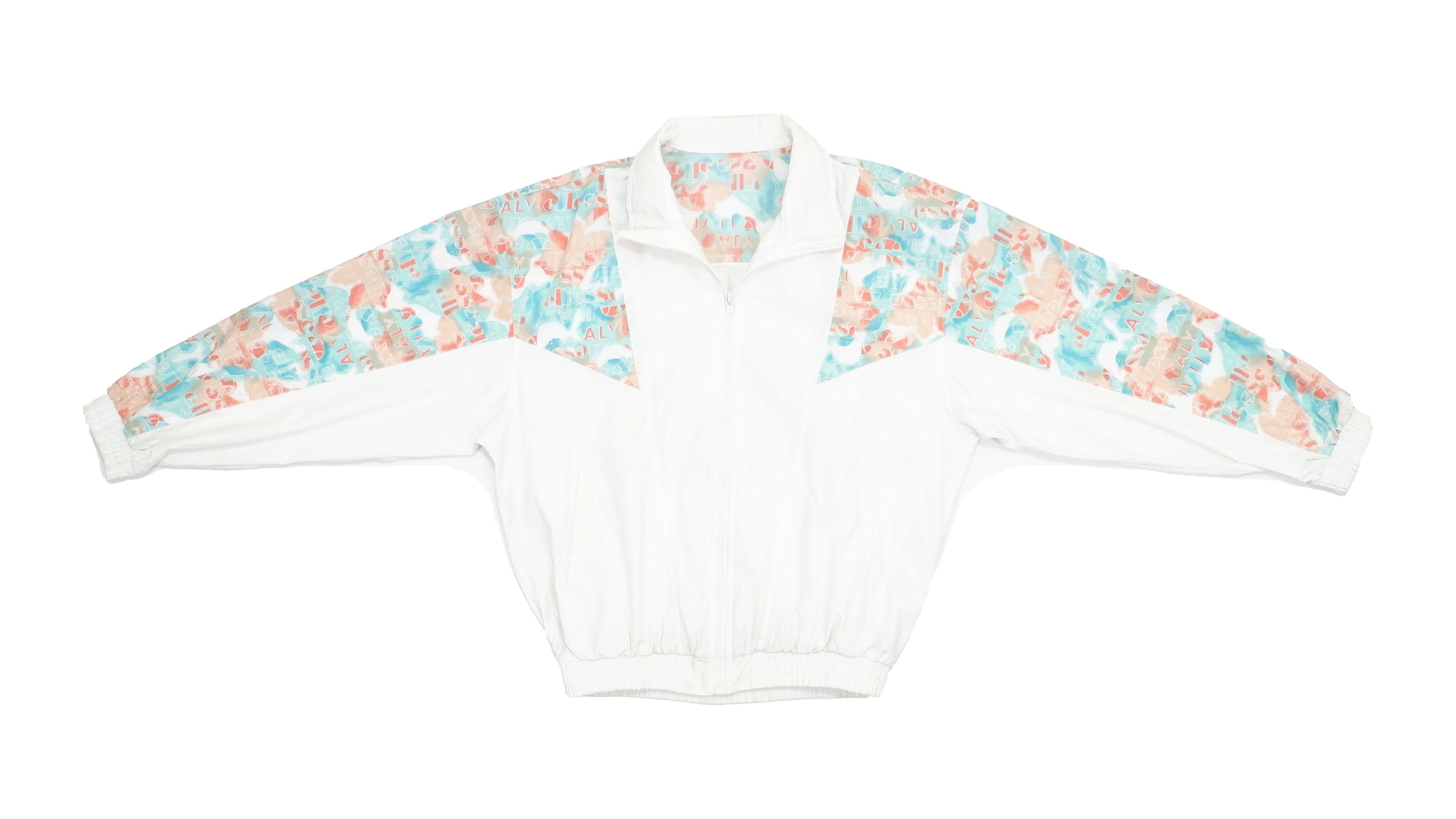 Ellesse - Patterned Logo Track Jacket 1990s Large