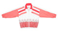 Ellesse - Orange & White Floral Colorblock Windbreaker 1990s Large Vintage Retro