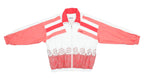Ellesse - Orange & White Floral Colorblock Windbreaker 1990s Large Vintage Retro