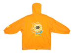Ellesse - Orange & Yellow Sunflower Windbreaker Womens Large