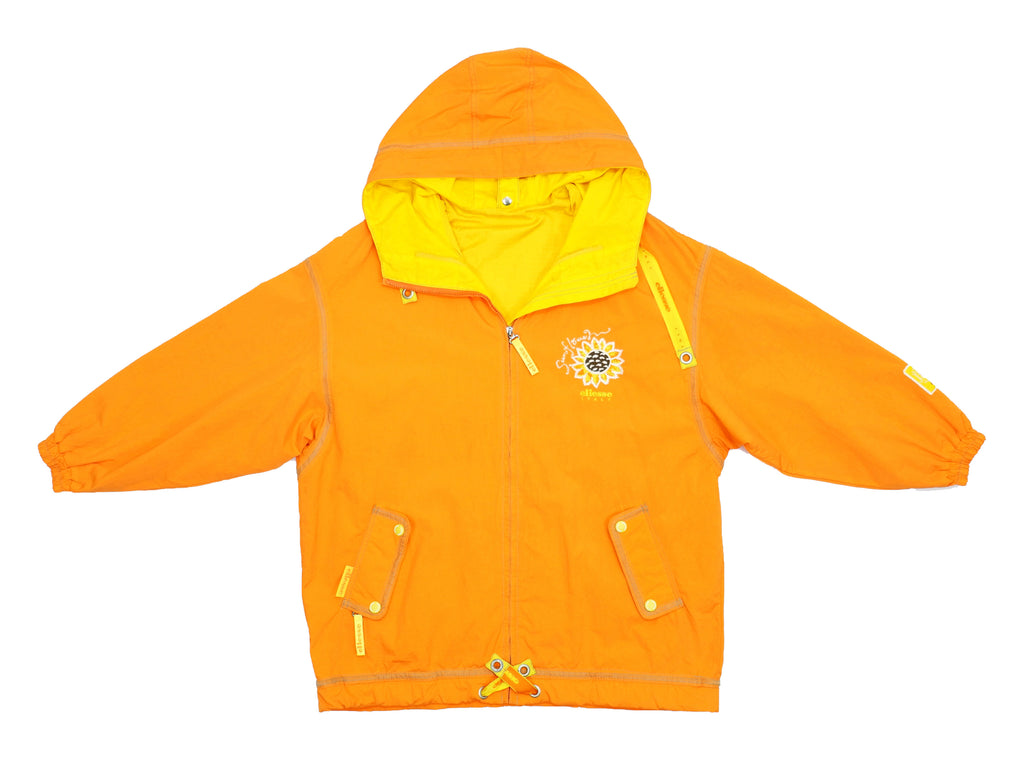 Ellesse - Orange & Yellow Sunflower Windbreaker Womens Large