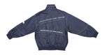 Ellesse - Black Zip Up Big Spell-Out & Logo Windbreaker 1990s Large Vintage Retro
