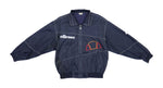 Ellesse - Black Zip Up Big Spell-Out & Logo Windbreaker 1990s Large Vintage Retro