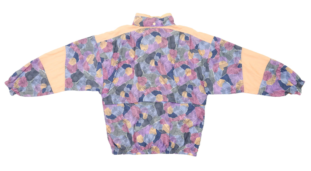 Reebok - Pastel Patterned Windbreaker 1980s Large