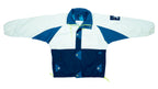 Helly Hansen - White & Blue Colorblock Jacket 1990s X-Large