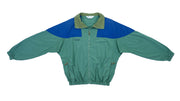 Columbia - Green & Blue Windbreaker 1990s Large Vintage Retro